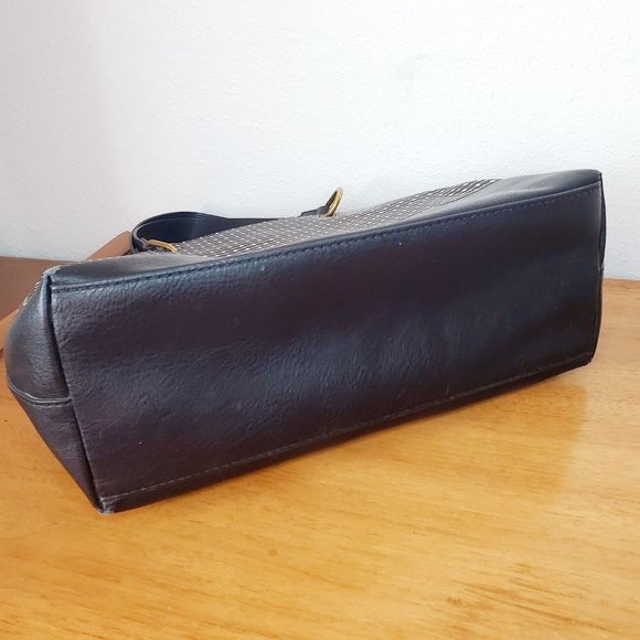 Fossil Lane Satchel Handbag Black Stripe ZB7480080 Casual Tote - Picture 4 of 11